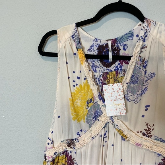 NWT Free People Purple Haze Printed Tunic XS - Picture 8 of 9